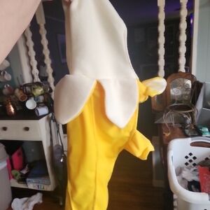 Banana Dog Costume - Yellow and White